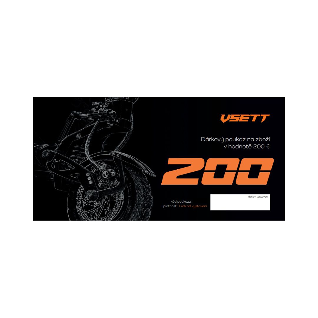 Darčekový voucher na 200 €