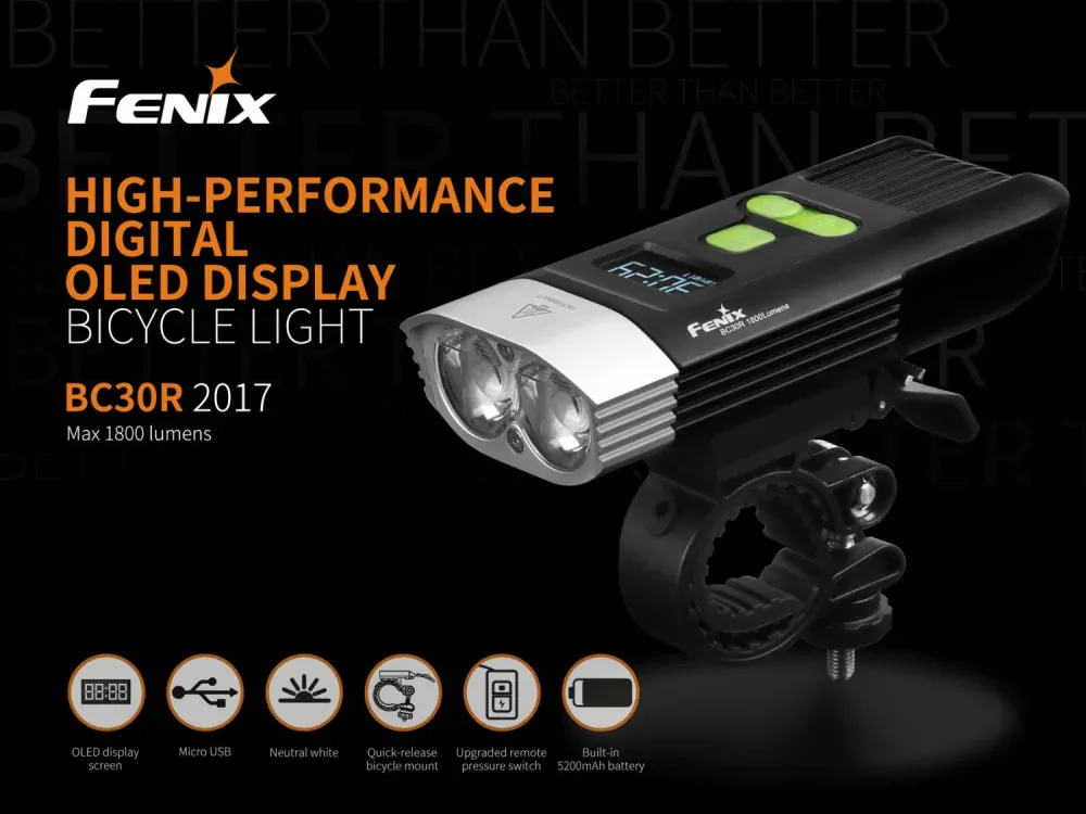 Nabíjací cyklosvietidlo Fenix BC30R