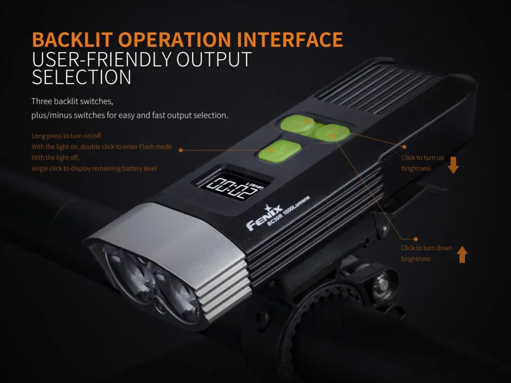 Nabíjací cyklosvietidlo Fenix BC30R